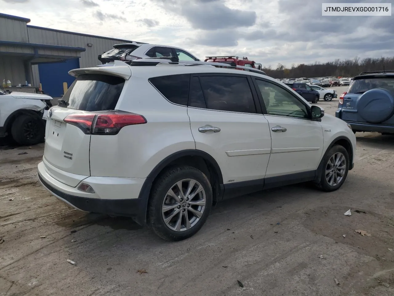 2016 Toyota Rav4 Hv Limited VIN: JTMDJREVXGD001716 Lot: 77840274