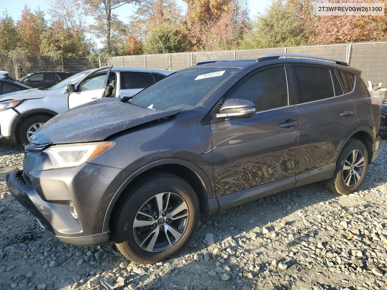 2016 Toyota Rav4 Xle VIN: 2T3WFREV0GW261300 Lot: 77934314