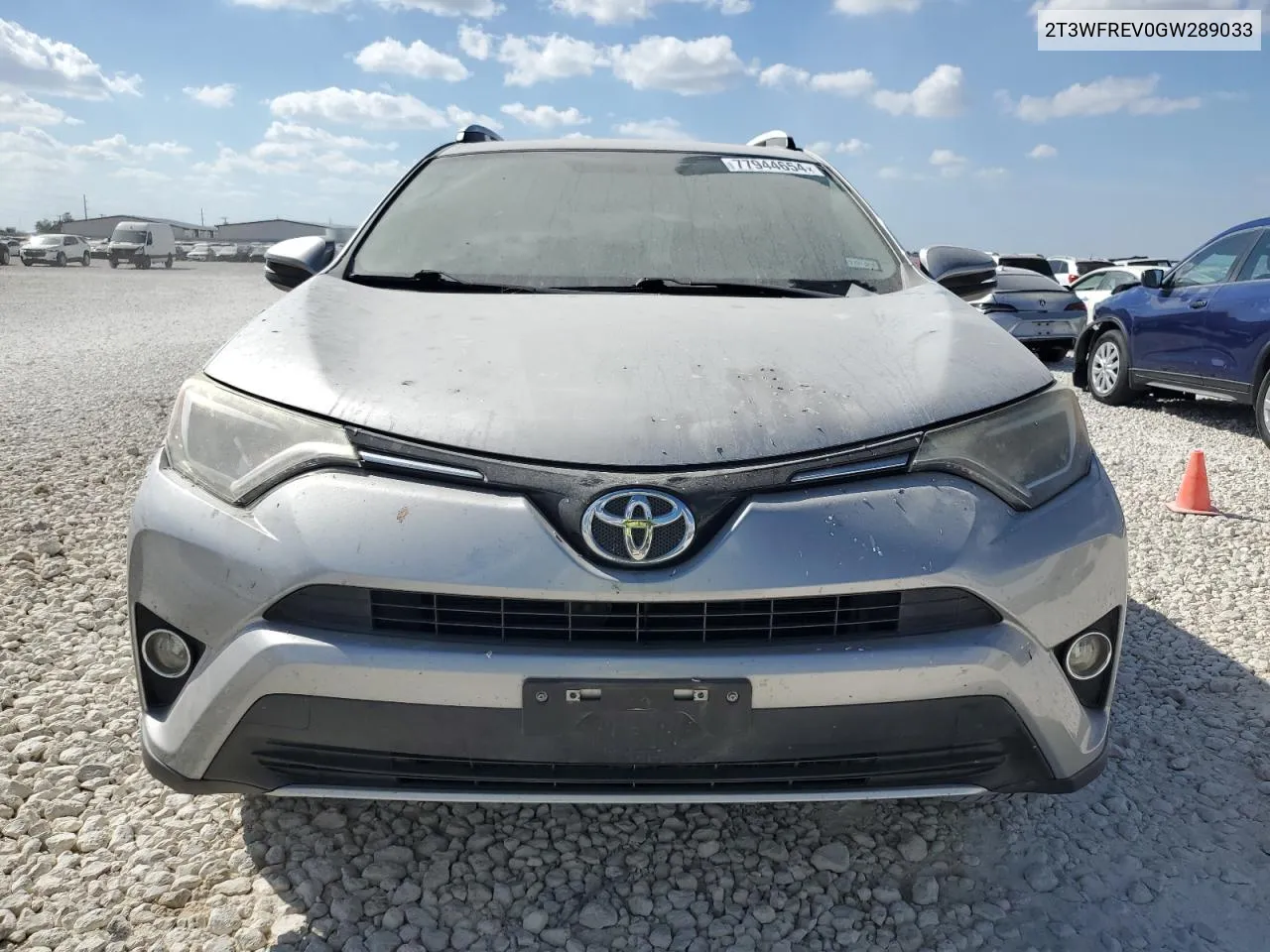 2016 Toyota Rav4 Xle VIN: 2T3WFREV0GW289033 Lot: 77944654