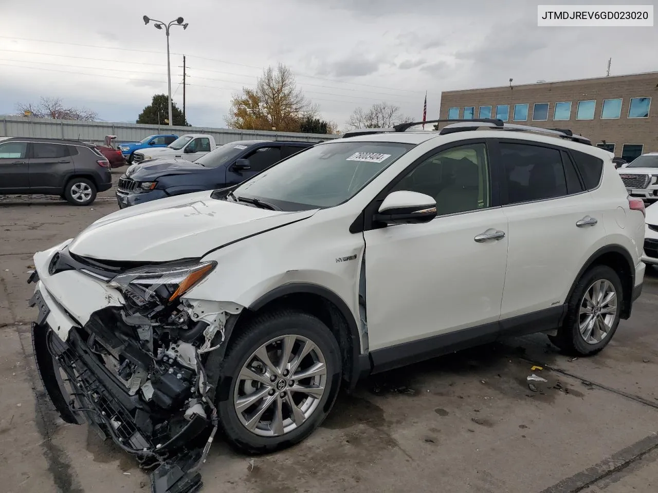 2016 Toyota Rav4 Hv Limited VIN: JTMDJREV6GD023020 Lot: 78003404