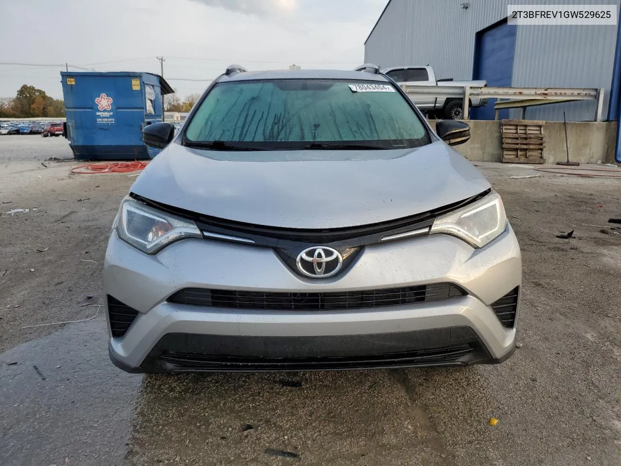 2016 Toyota Rav4 Le VIN: 2T3BFREV1GW529625 Lot: 78043404