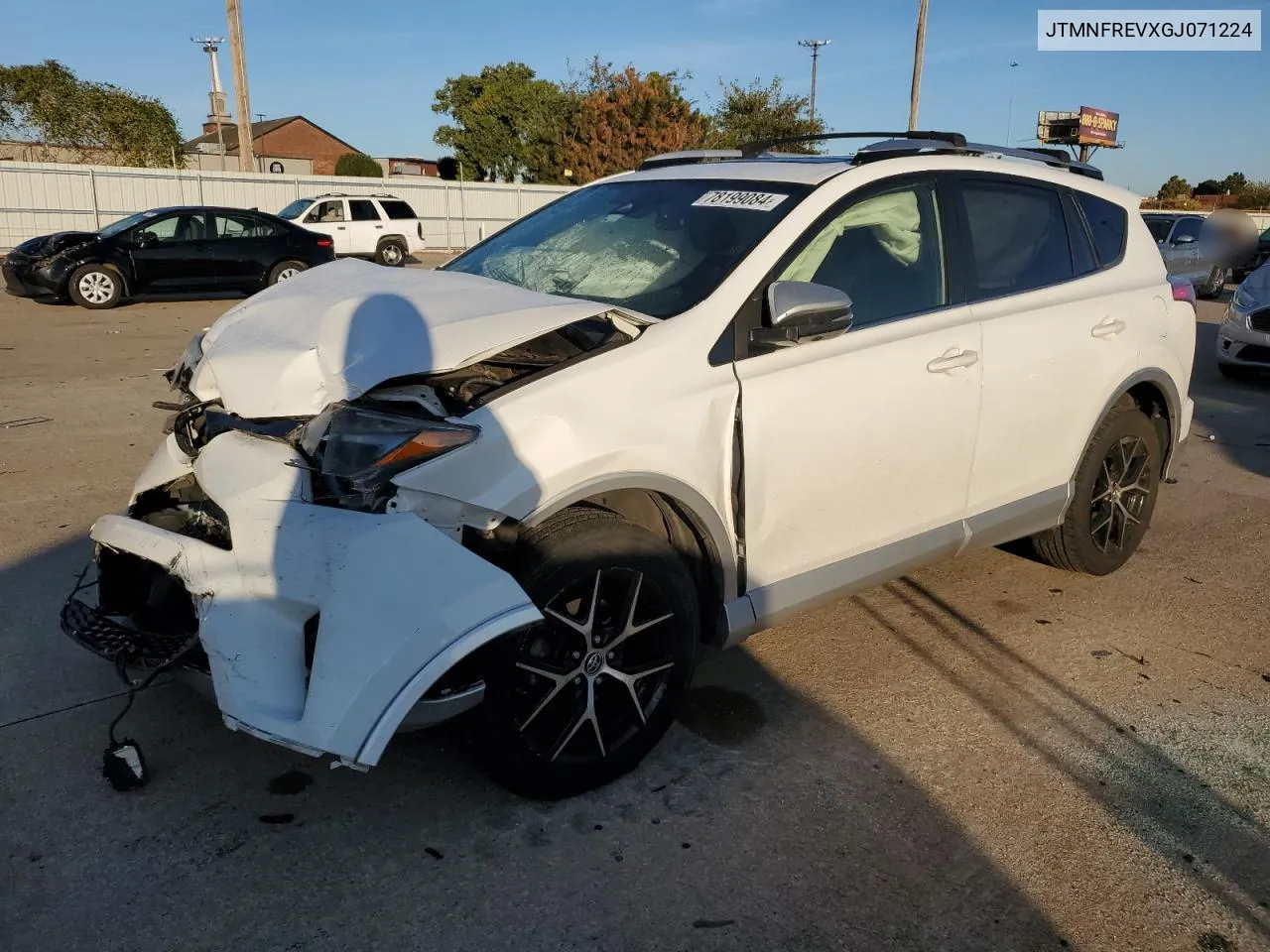 2016 Toyota Rav4 Se VIN: JTMNFREVXGJ071224 Lot: 78199084