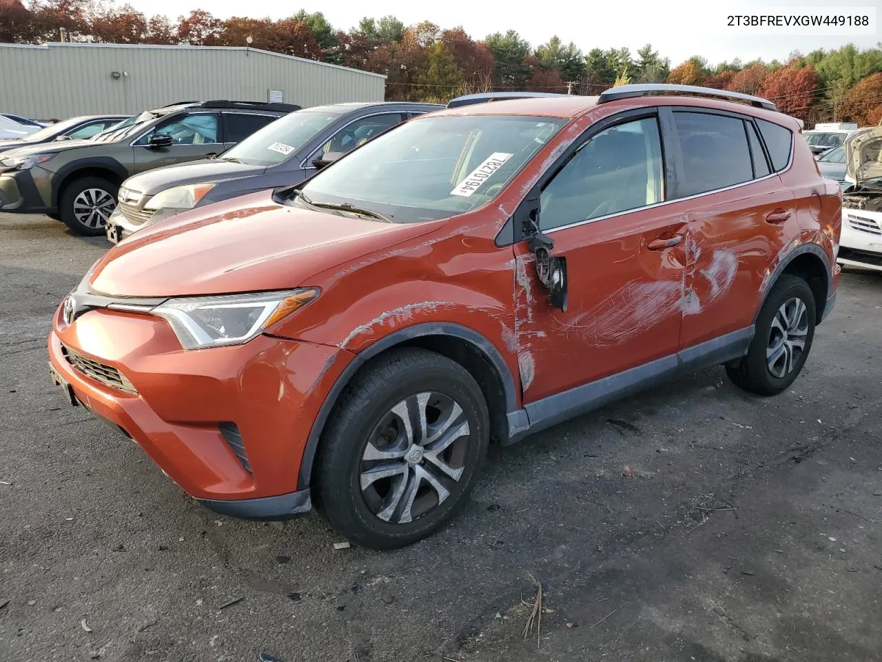 2016 Toyota Rav4 Le VIN: 2T3BFREVXGW449188 Lot: 78270194