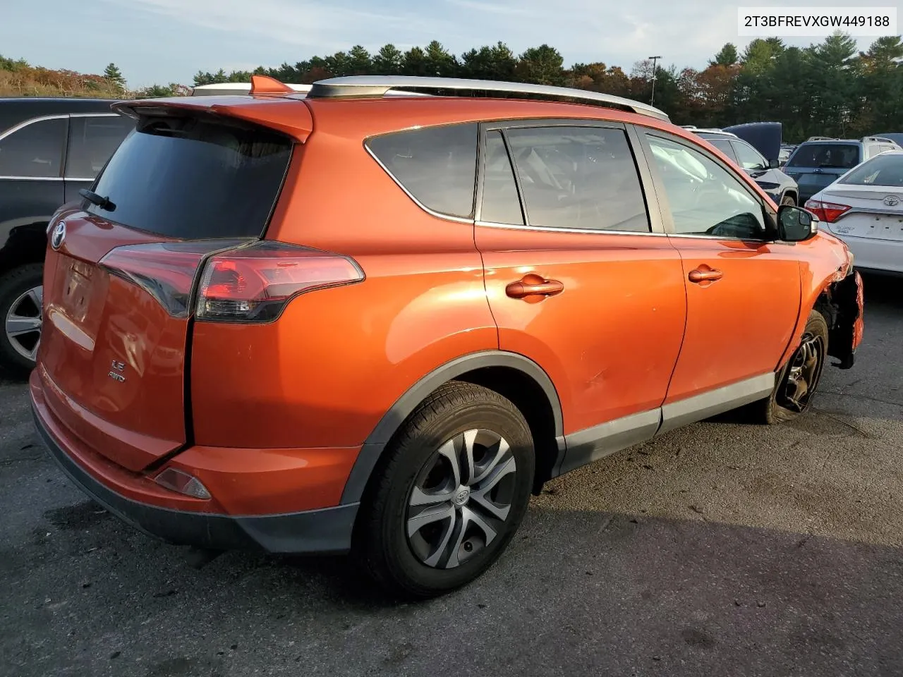 2016 Toyota Rav4 Le VIN: 2T3BFREVXGW449188 Lot: 78270194