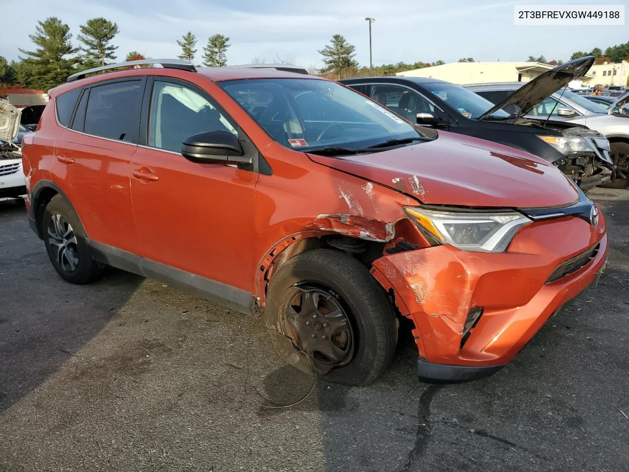 2016 Toyota Rav4 Le VIN: 2T3BFREVXGW449188 Lot: 78270194