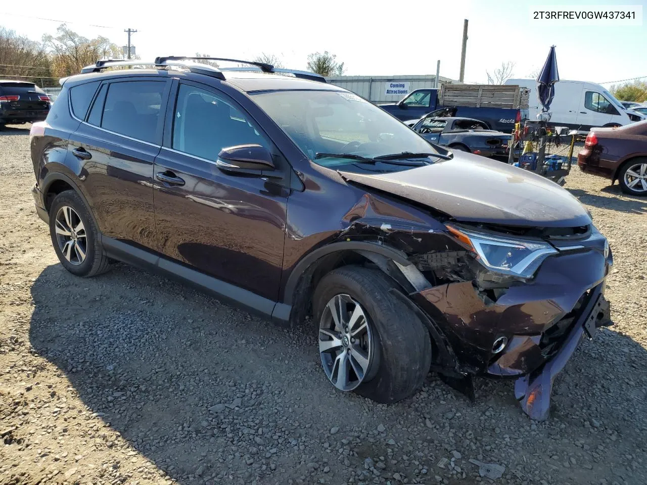 2016 Toyota Rav4 Xle VIN: 2T3RFREV0GW437341 Lot: 78551184