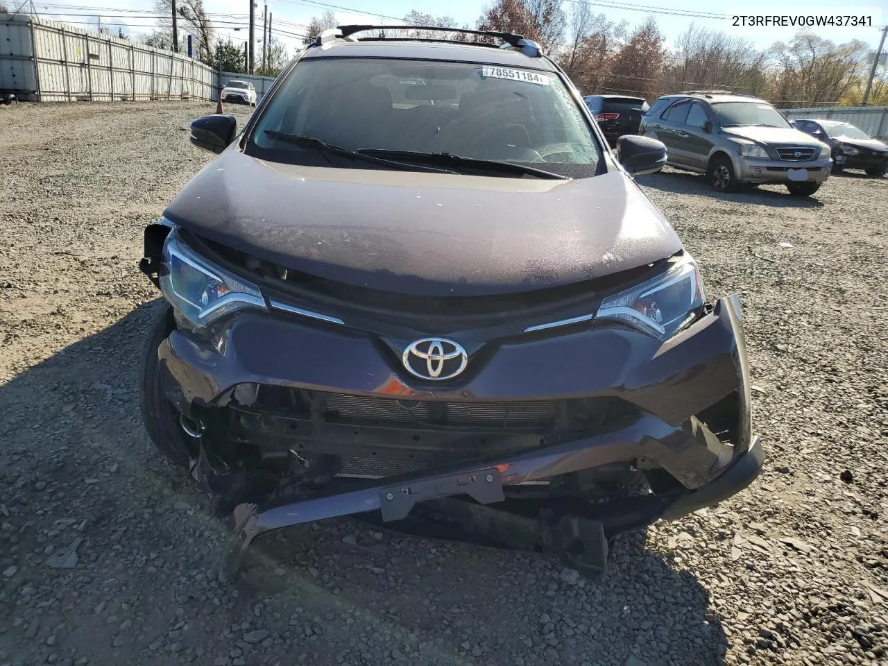 2016 Toyota Rav4 Xle VIN: 2T3RFREV0GW437341 Lot: 78551184