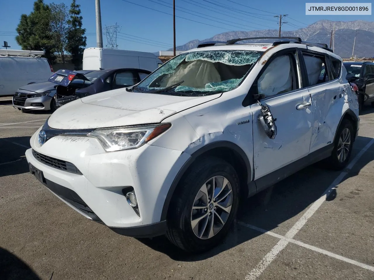 2016 Toyota Rav4 Hv Xle VIN: JTMRJREV8GD001896 Lot: 78752154