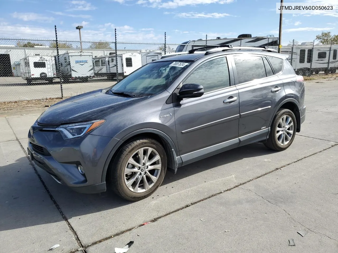 2016 Toyota Rav4 Hv Limited VIN: JTMDJREV6GD050623 Lot: 78857624