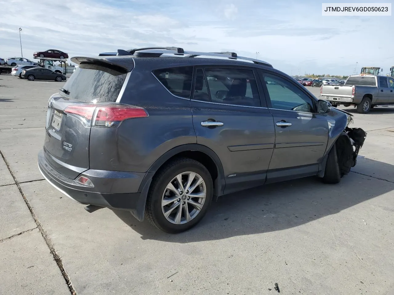 2016 Toyota Rav4 Hv Limited VIN: JTMDJREV6GD050623 Lot: 78857624