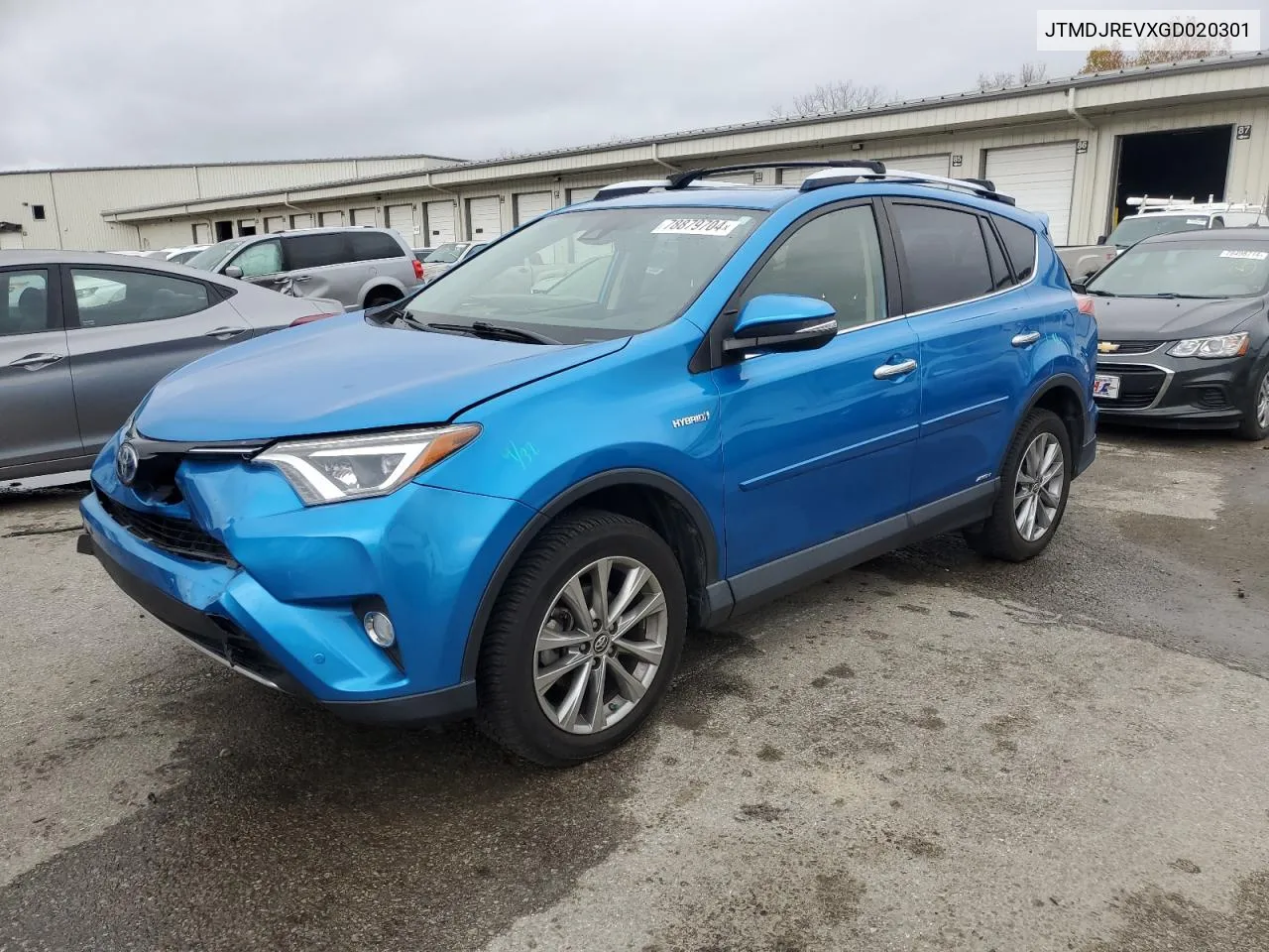 2016 Toyota Rav4 Hv Limited VIN: JTMDJREVXGD020301 Lot: 78879704