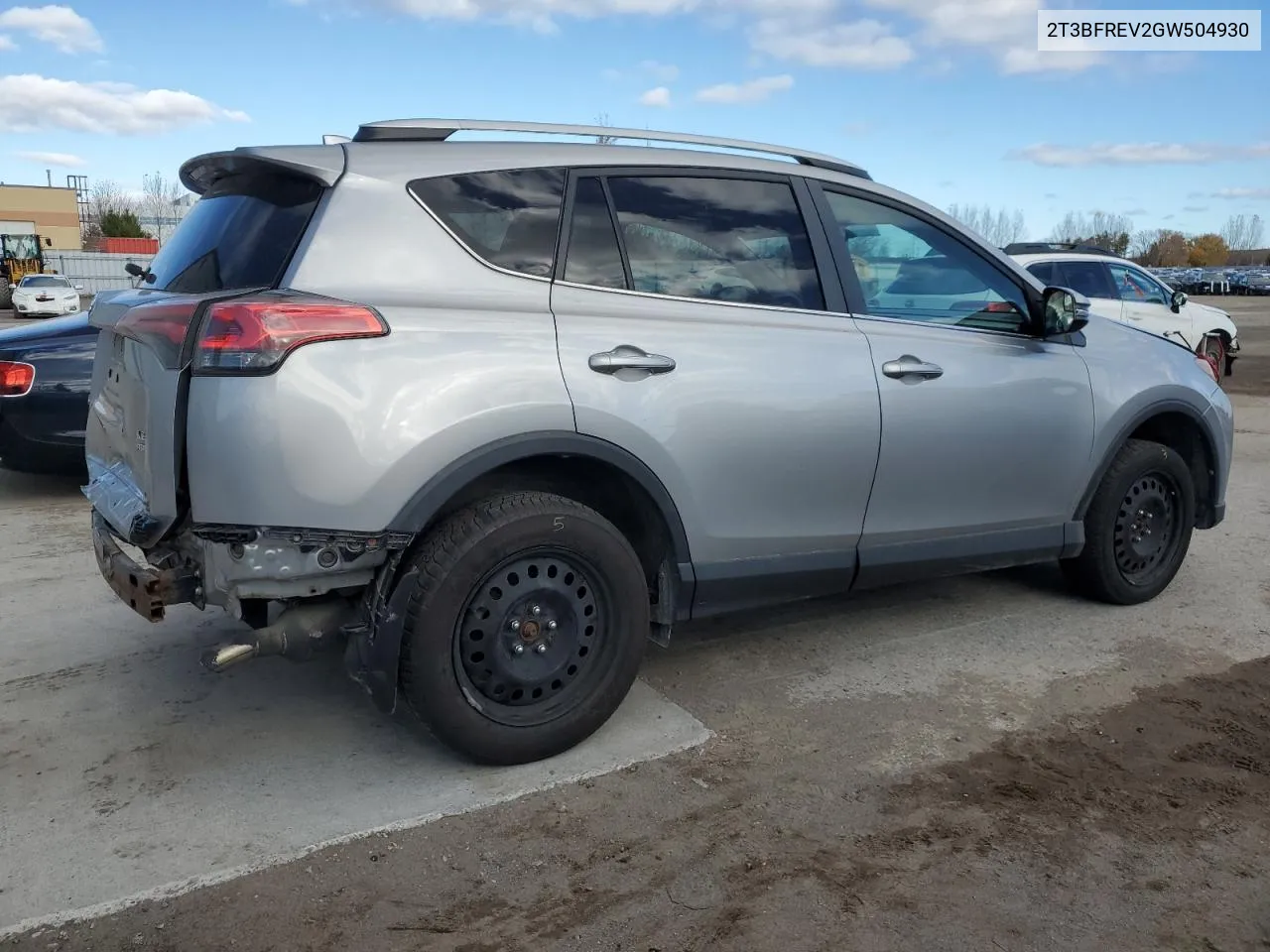 2016 Toyota Rav4 Le VIN: 2T3BFREV2GW504930 Lot: 79521374