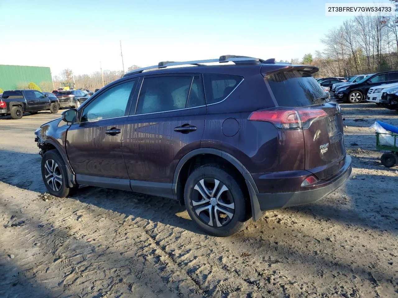 2016 Toyota Rav4 Le VIN: 2T3BFREV7GW534733 Lot: 79729104