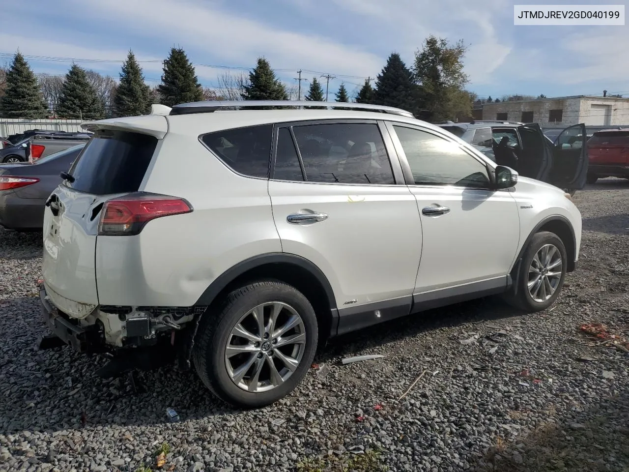 2016 Toyota Rav4 Hv Limited VIN: JTMDJREV2GD040199 Lot: 79861004