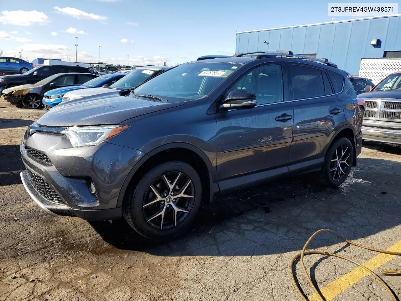 2016 Toyota Rav4 Se VIN: 2T3JFREV4GW438571 Lot: 80060554