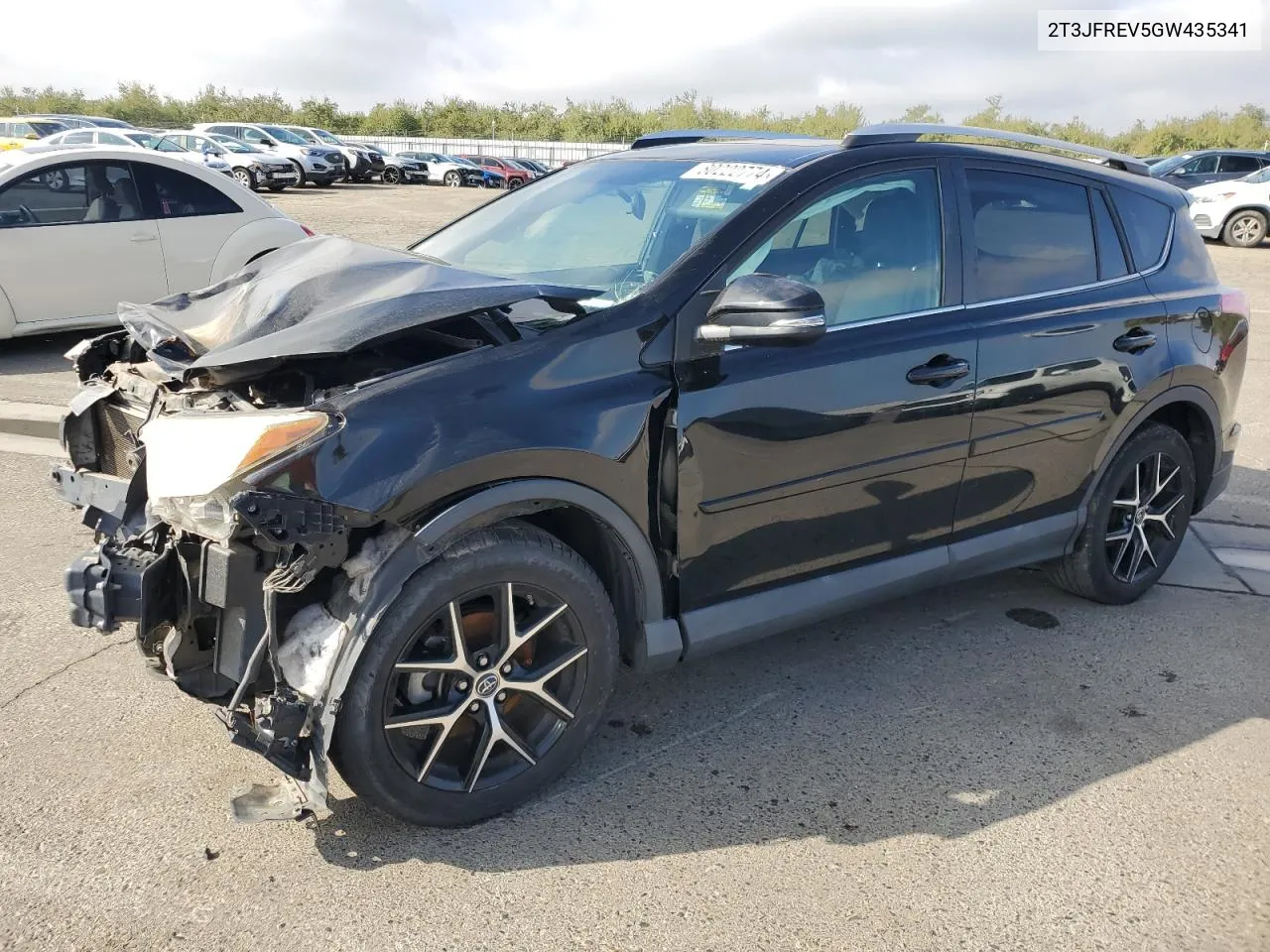 2016 Toyota Rav4 Se VIN: 2T3JFREV5GW435341 Lot: 80222774