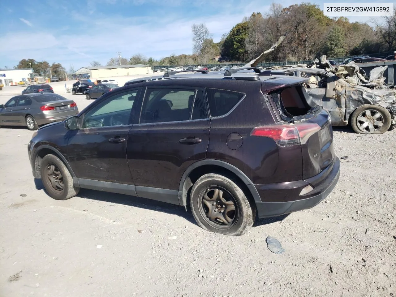 2016 Toyota Rav4 Le VIN: 2T3BFREV2GW415892 Lot: 80362364