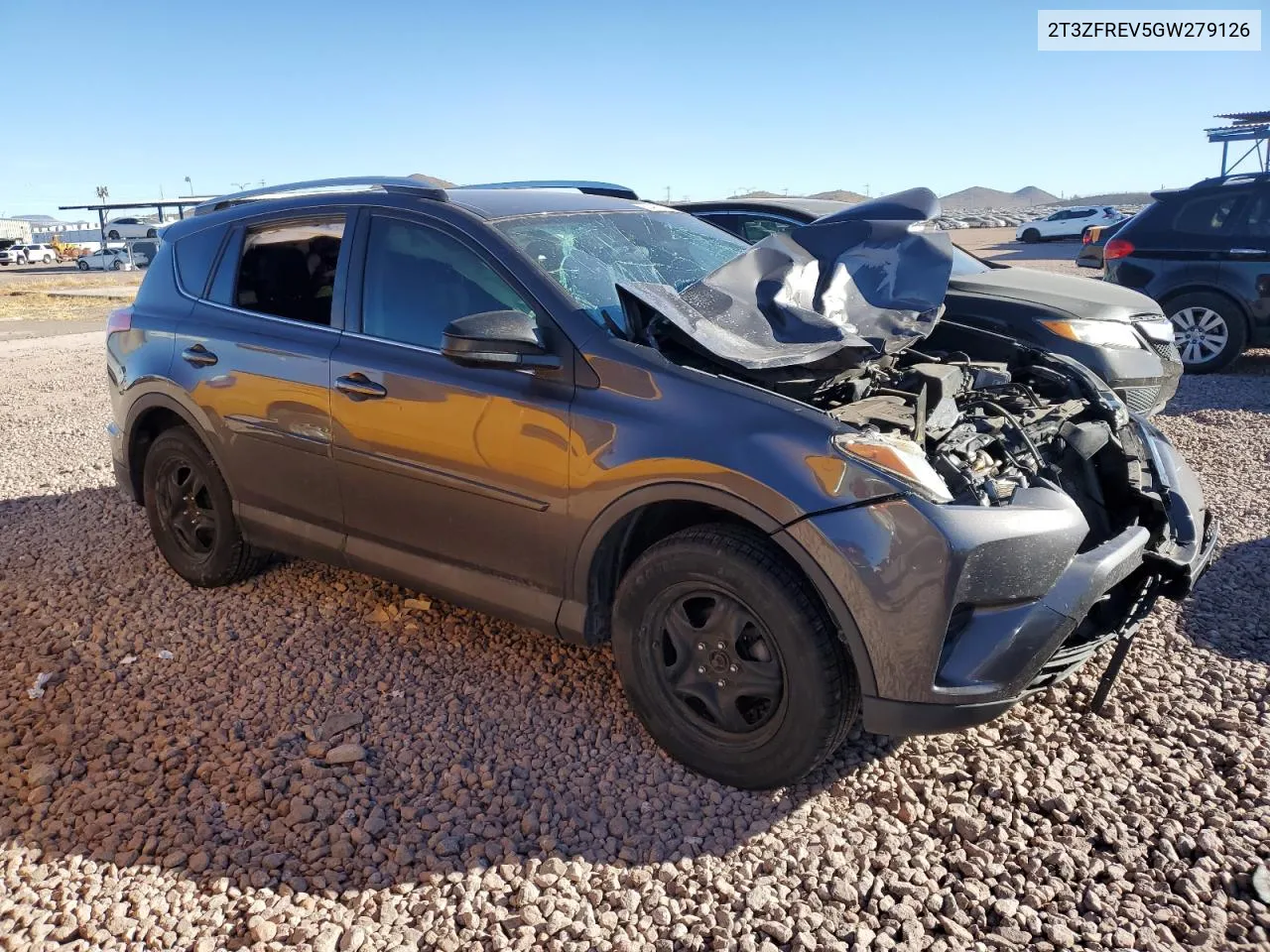 2016 Toyota Rav4 Le VIN: 2T3ZFREV5GW279126 Lot: 80467204