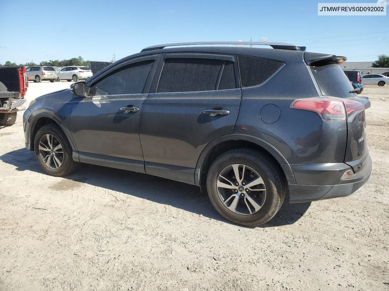 2016 Toyota Rav4 Xle VIN: JTMWFREV5GD092002 Lot: 80617454