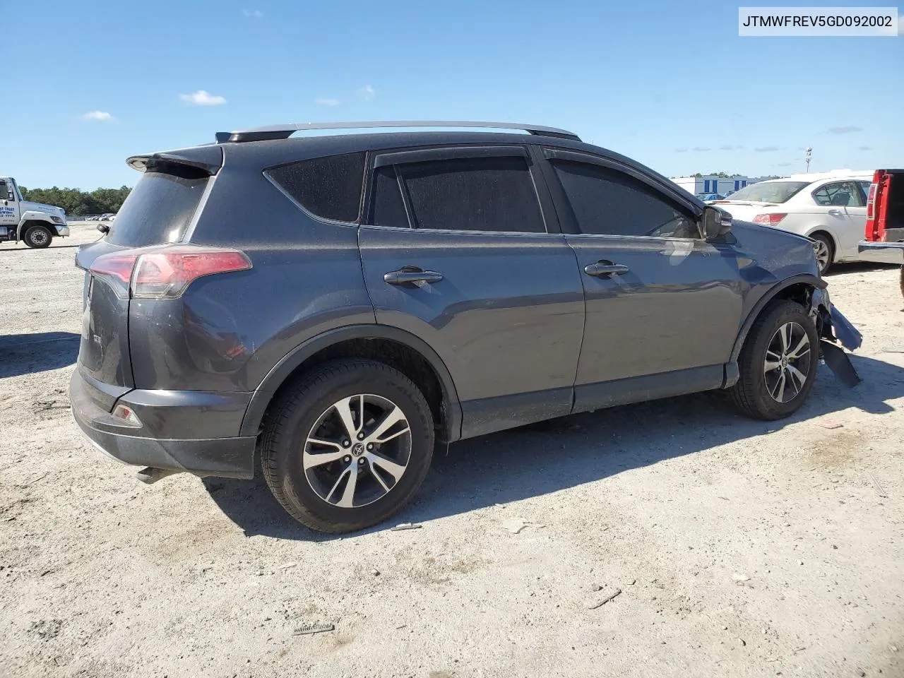 2016 Toyota Rav4 Xle VIN: JTMWFREV5GD092002 Lot: 80617454