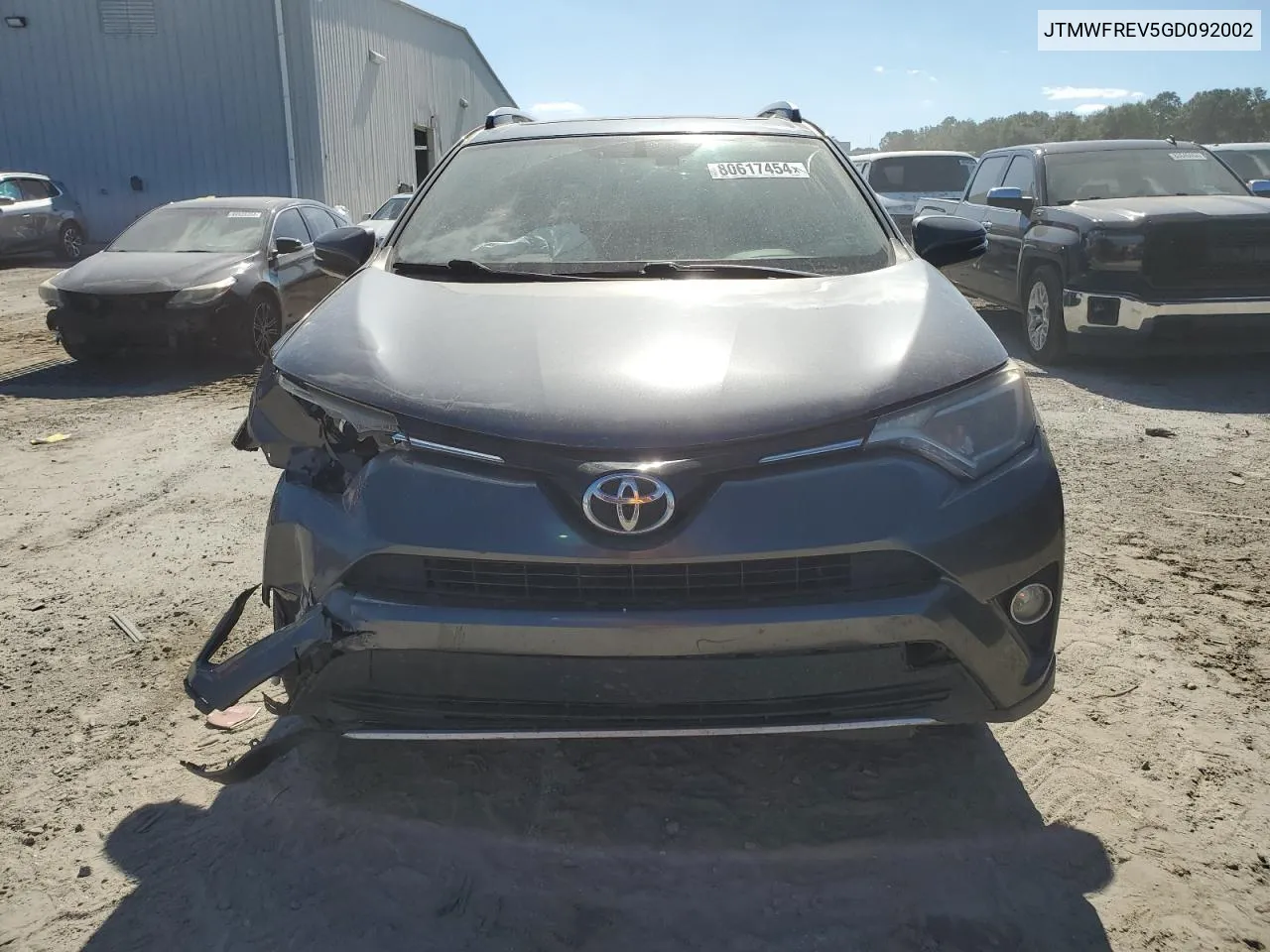 2016 Toyota Rav4 Xle VIN: JTMWFREV5GD092002 Lot: 80617454