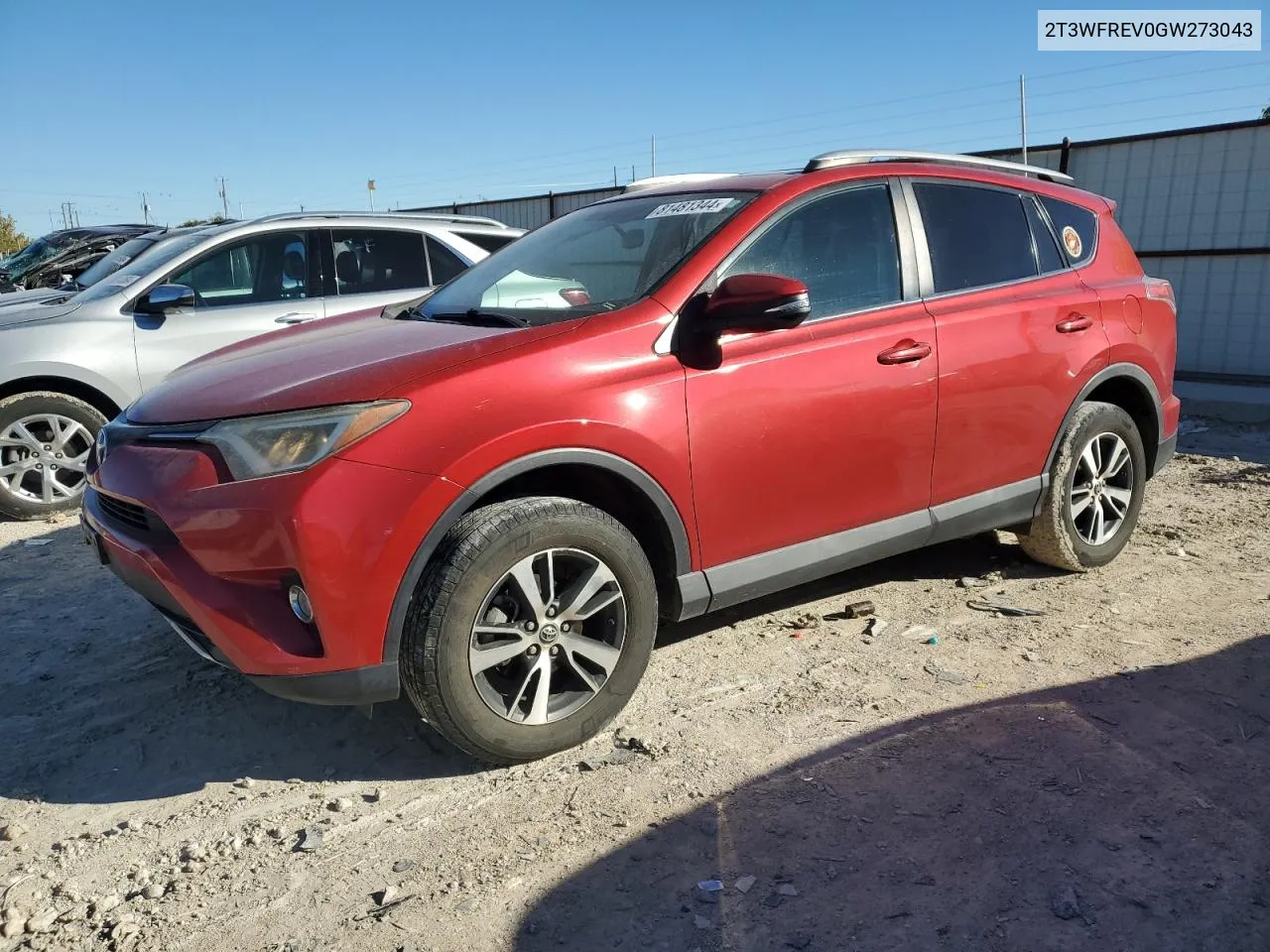 2016 Toyota Rav4 Xle VIN: 2T3WFREV0GW273043 Lot: 81481344