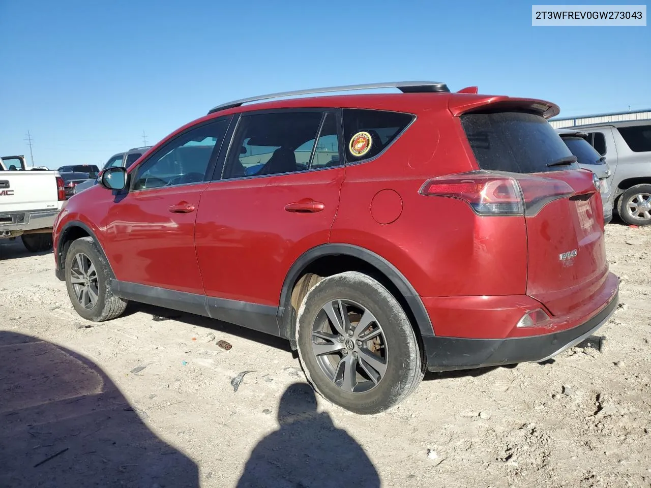 2016 Toyota Rav4 Xle VIN: 2T3WFREV0GW273043 Lot: 81481344