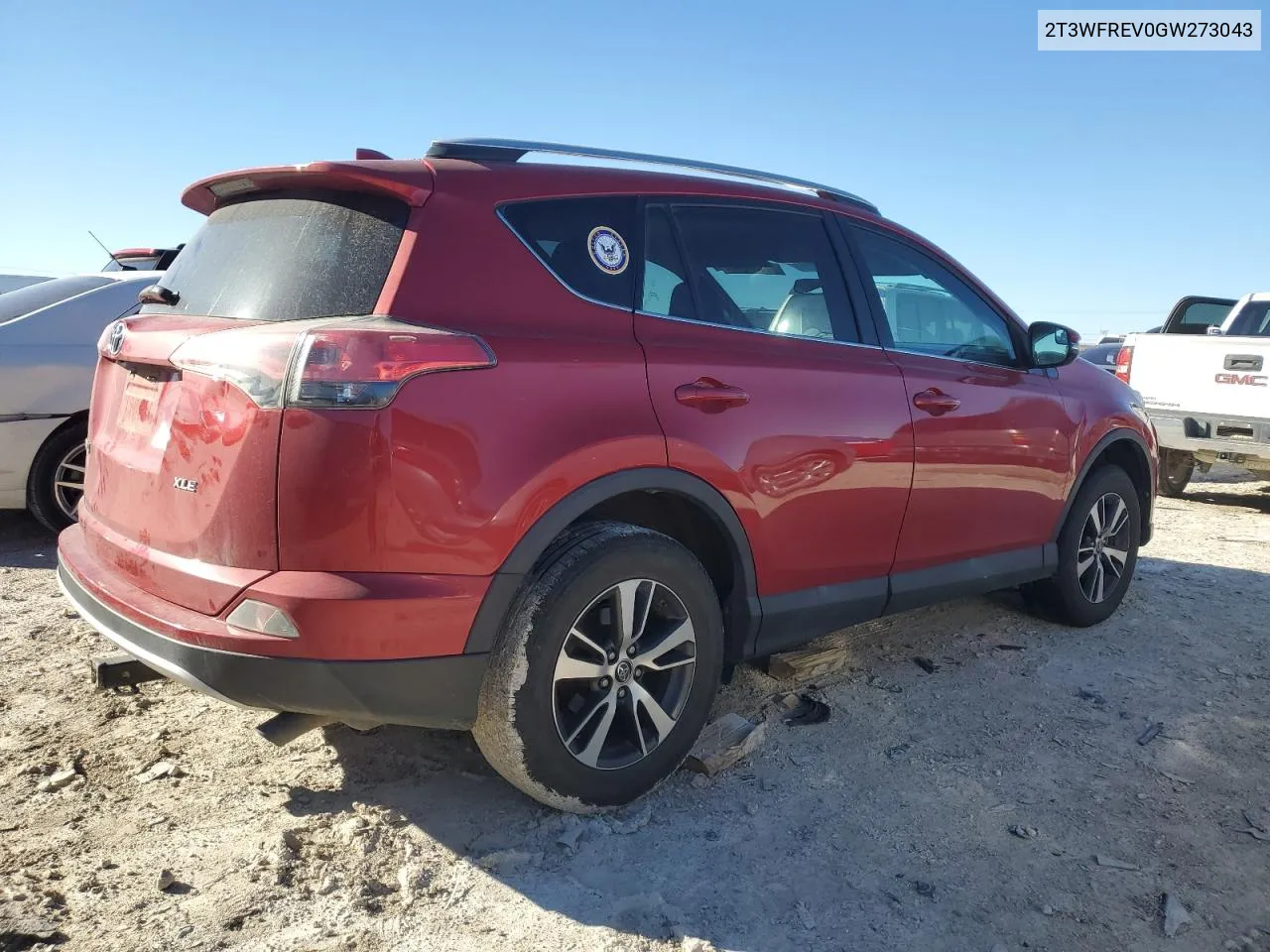 2016 Toyota Rav4 Xle VIN: 2T3WFREV0GW273043 Lot: 81481344