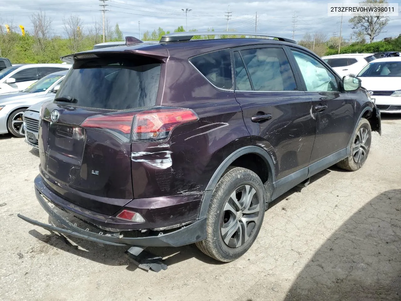 2017 Toyota Rav4 Le VIN: 2T3ZFREV0HW398011 Lot: 49298644