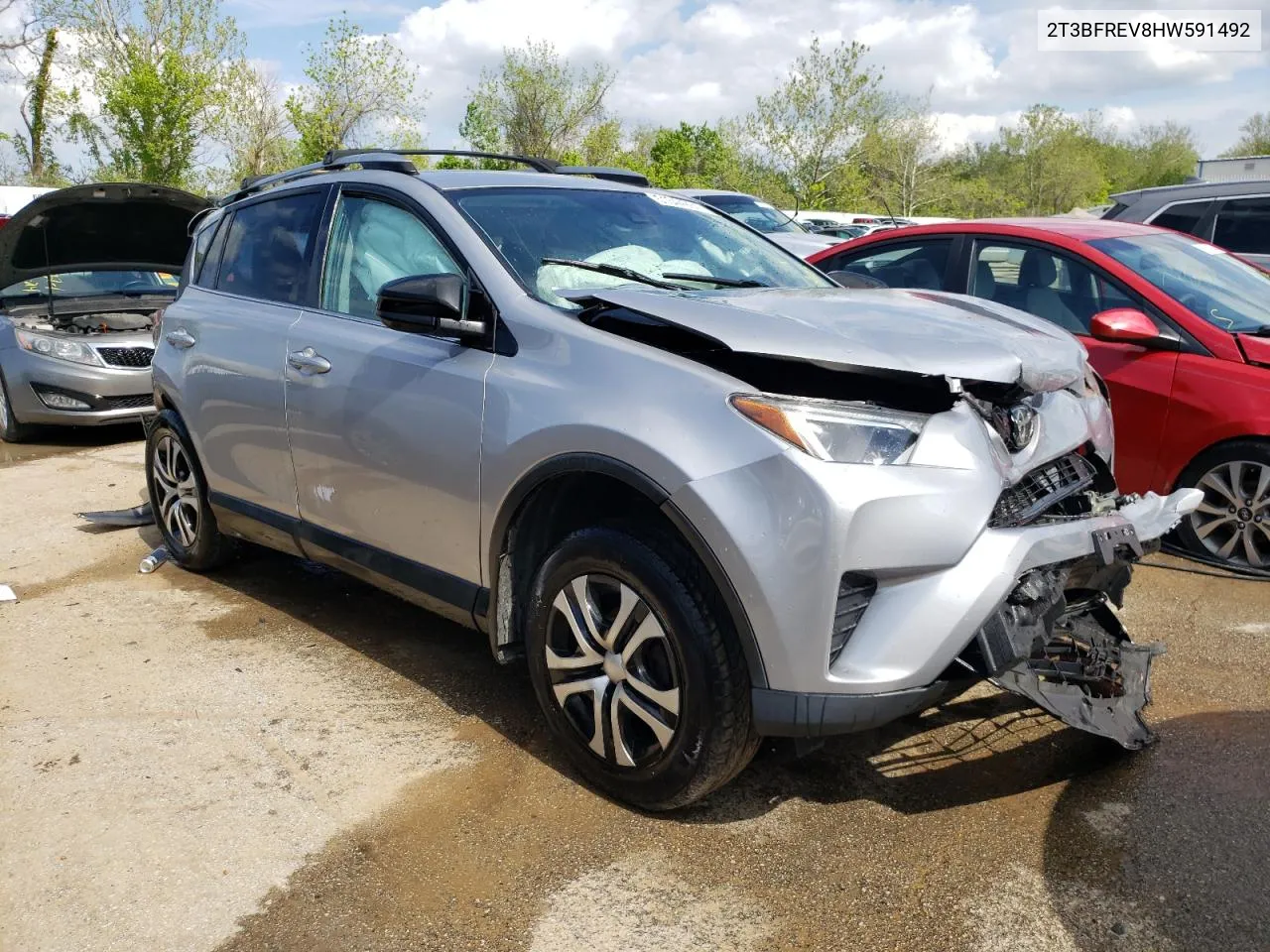 2017 Toyota Rav4 Le VIN: 2T3BFREV8HW591492 Lot: 51344264