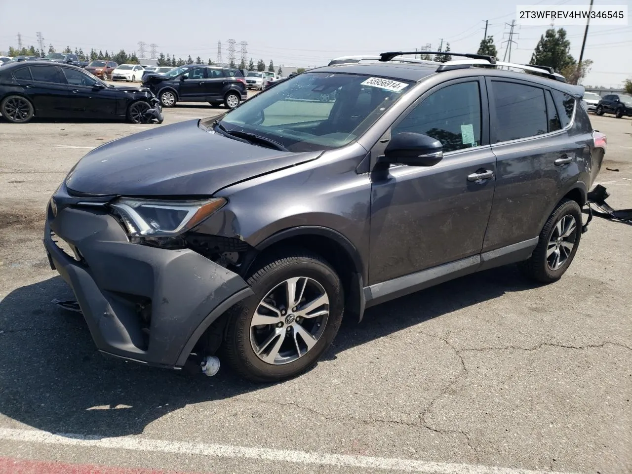 2017 Toyota Rav4 Xle VIN: 2T3WFREV4HW346545 Lot: 55956914