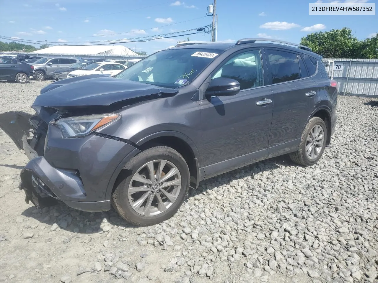 2T3DFREV4HW587352 2017 Toyota Rav4 Limited