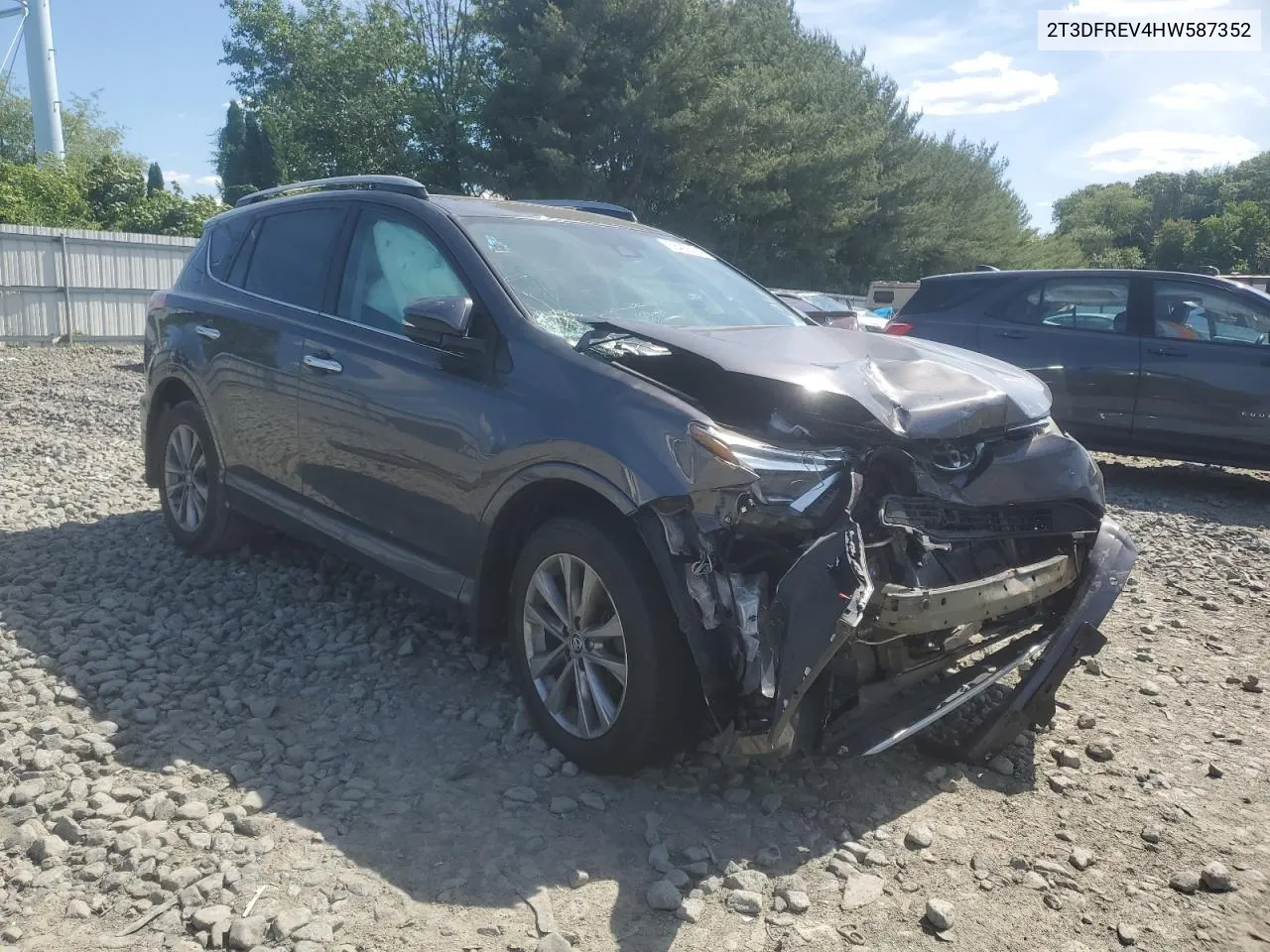 2017 Toyota Rav4 Limited VIN: 2T3DFREV4HW587352 Lot: 56436484