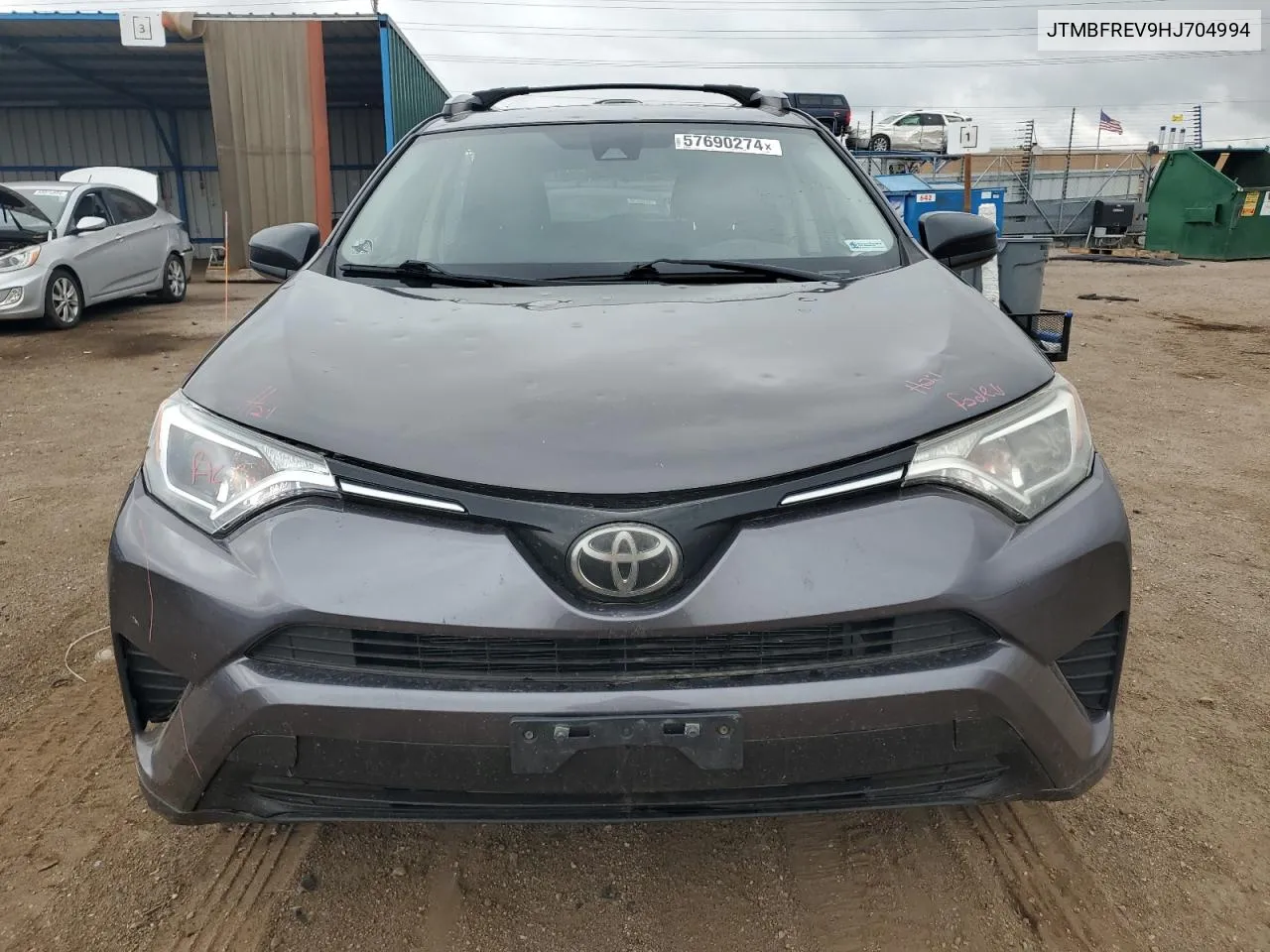 2017 Toyota Rav4 Le VIN: JTMBFREV9HJ704994 Lot: 57690274