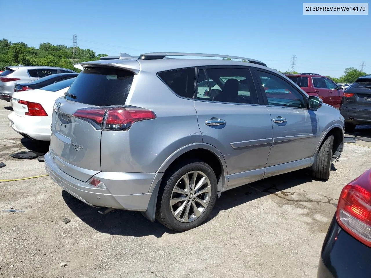 2017 Toyota Rav4 Limited VIN: 2T3DFREV3HW614170 Lot: 57752034