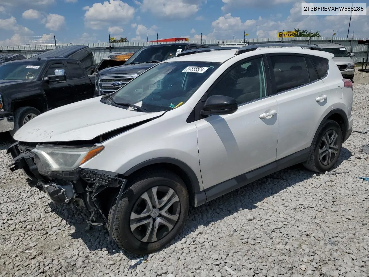 2017 Toyota Rav4 Le VIN: 2T3BFREVXHW588285 Lot: 57855574