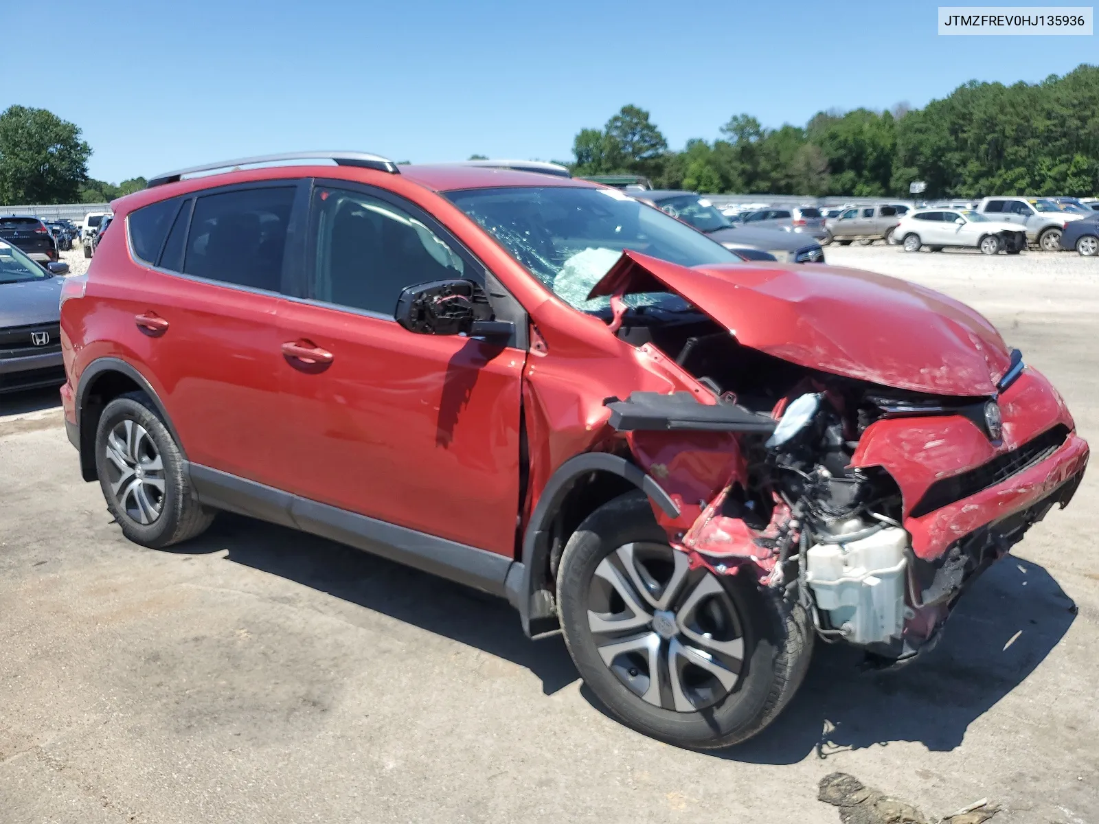 2017 Toyota Rav4 Le VIN: JTMZFREV0HJ135936 Lot: 58273324