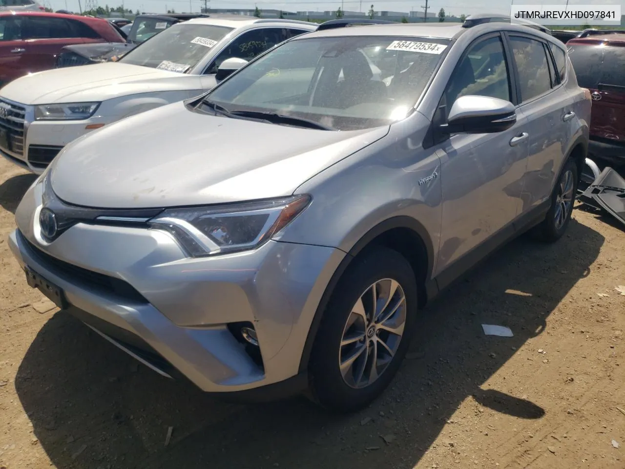 2017 Toyota Rav4 Hv Le VIN: JTMRJREVXHD097841 Lot: 58479534