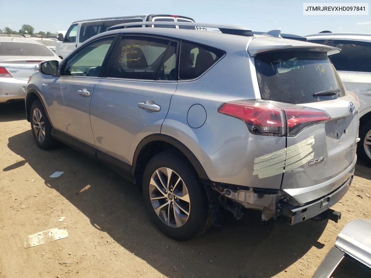 2017 Toyota Rav4 Hv Le VIN: JTMRJREVXHD097841 Lot: 58479534