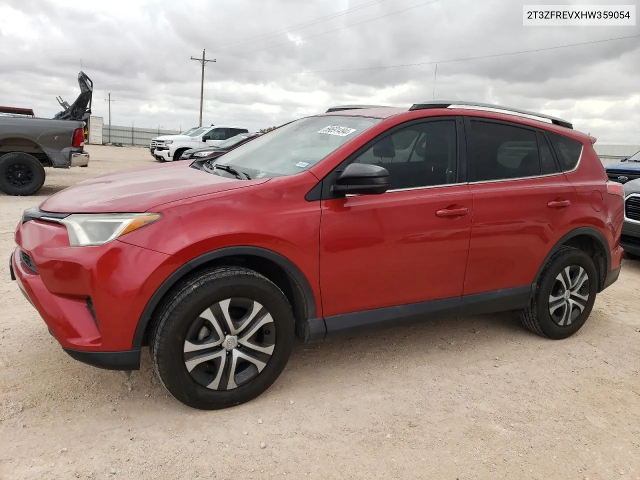 2T3ZFREVXHW359054 2017 Toyota Rav4 Le