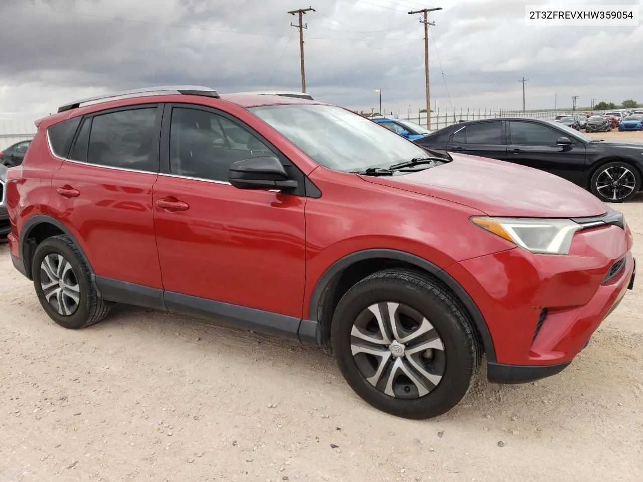 2T3ZFREVXHW359054 2017 Toyota Rav4 Le