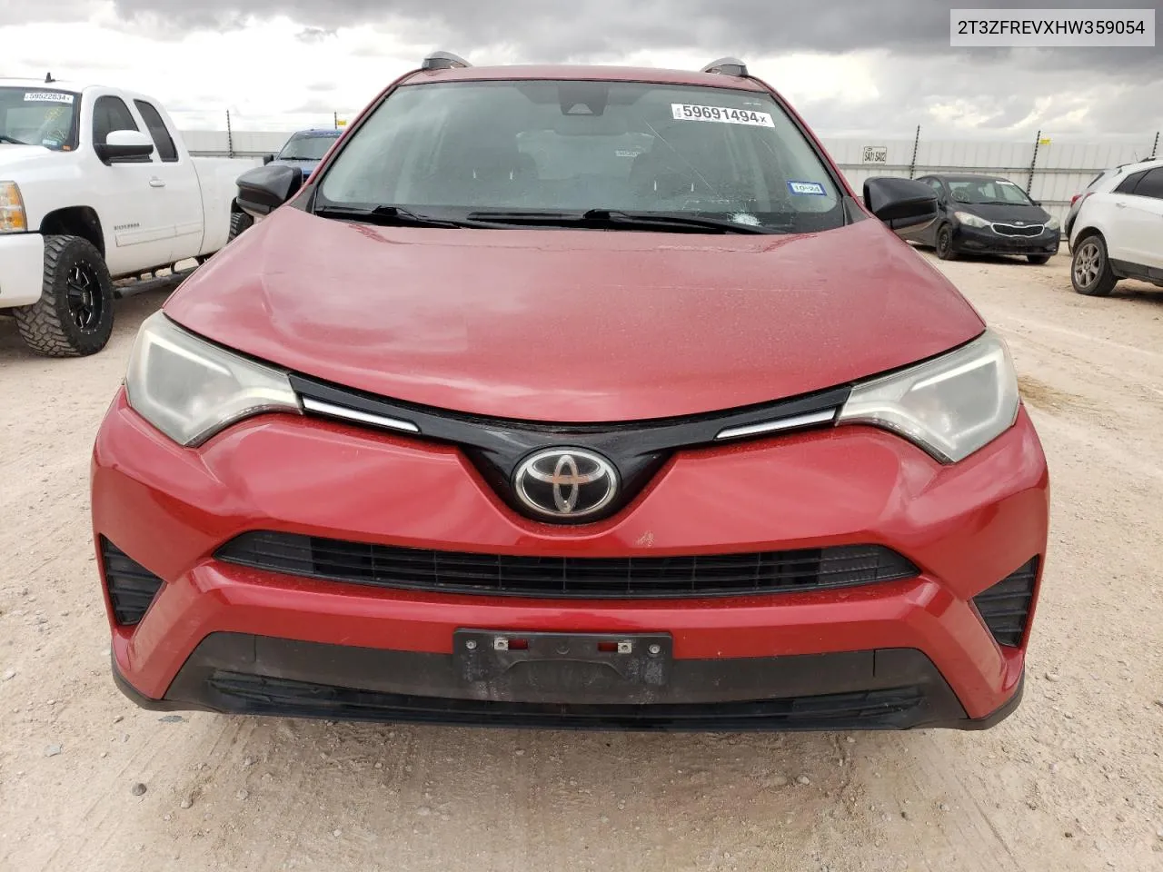 2017 Toyota Rav4 Le VIN: 2T3ZFREVXHW359054 Lot: 59691494