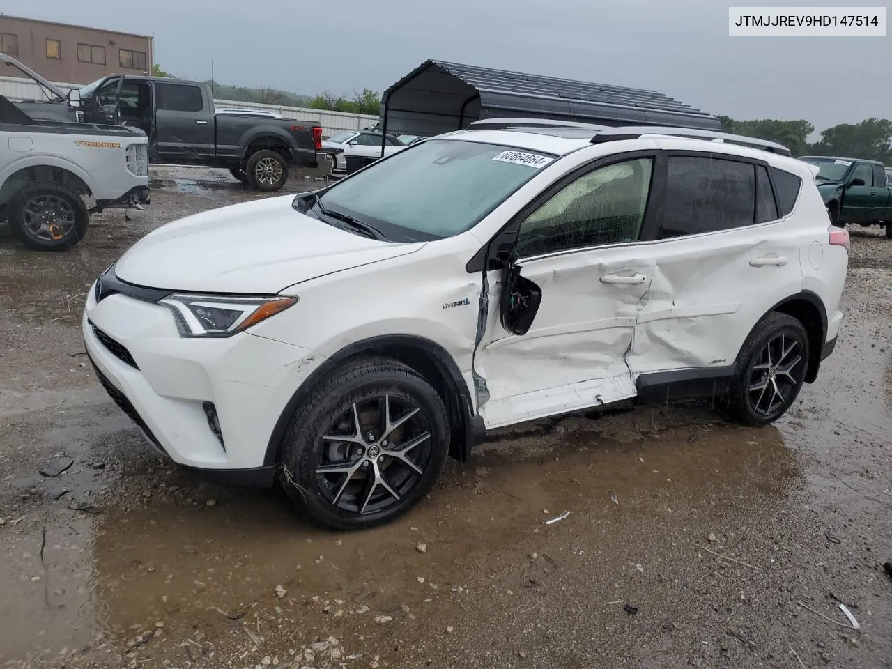 2017 Toyota Rav4 Hv Se VIN: JTMJJREV9HD147514 Lot: 60664664