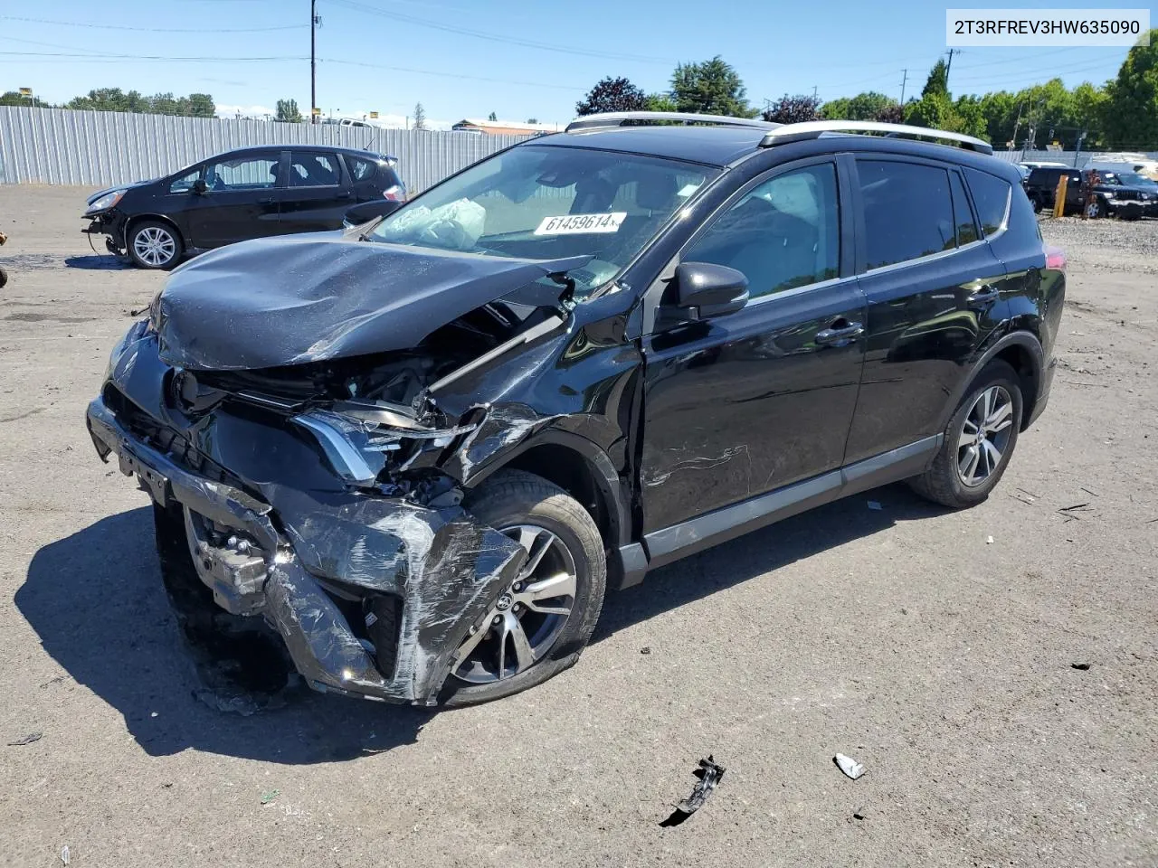 2017 Toyota Rav4 Xle VIN: 2T3RFREV3HW635090 Lot: 61459614