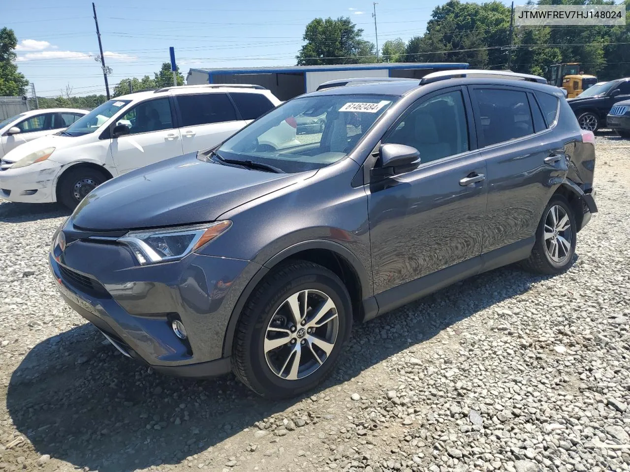 JTMWFREV7HJ148024 2017 Toyota Rav4 Xle