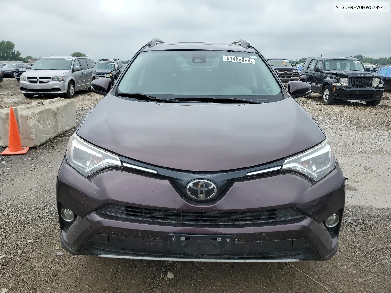 2017 Toyota Rav4 Limited VIN: 2T3DFREV0HW578941 Lot: 61485064