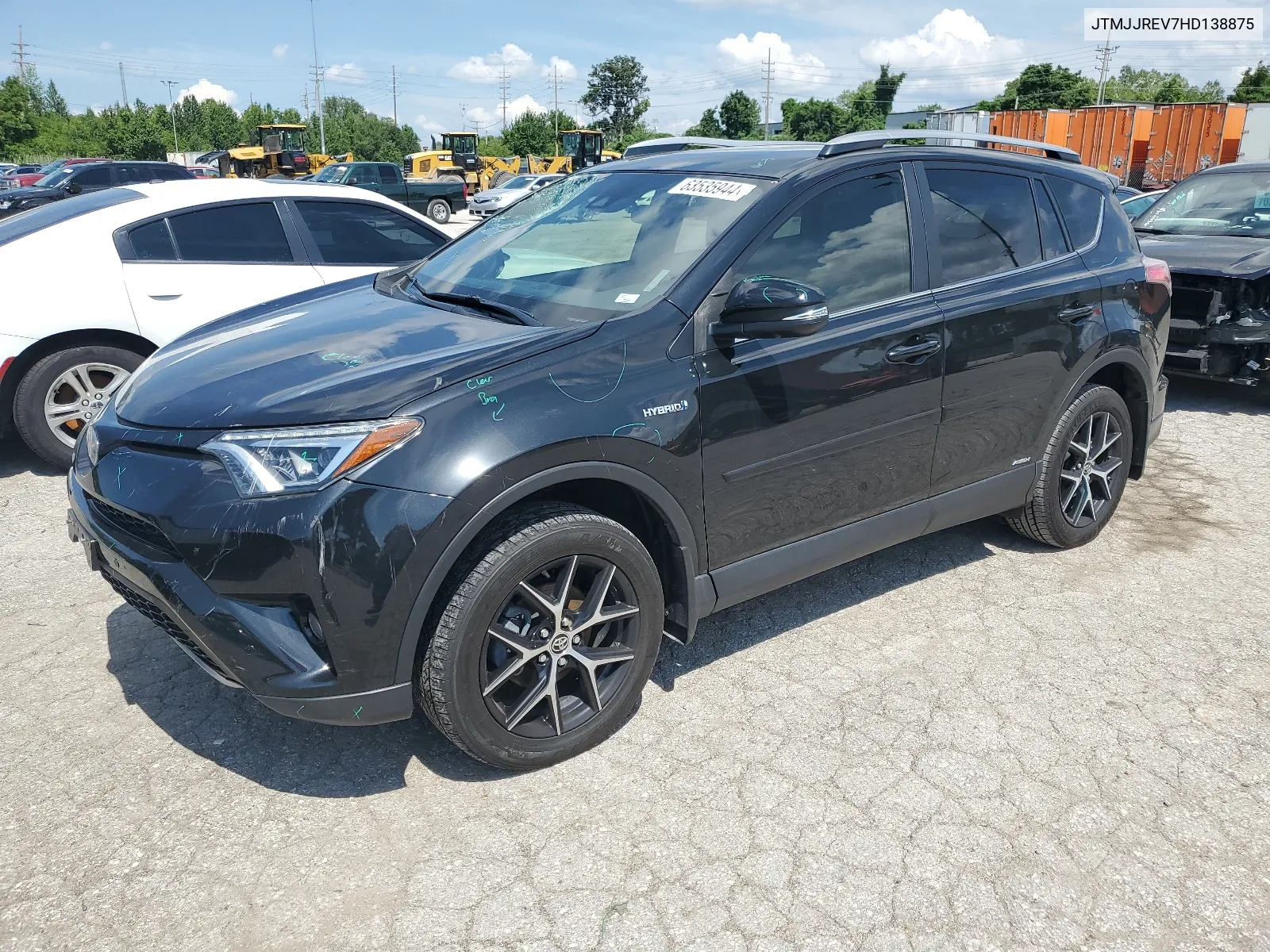 JTMJJREV7HD138875 2017 Toyota Rav4 Hv Se