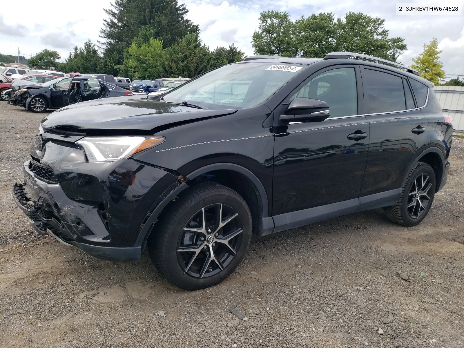 2017 Toyota Rav4 Se VIN: 2T3JFREV1HW674628 Lot: 64489554