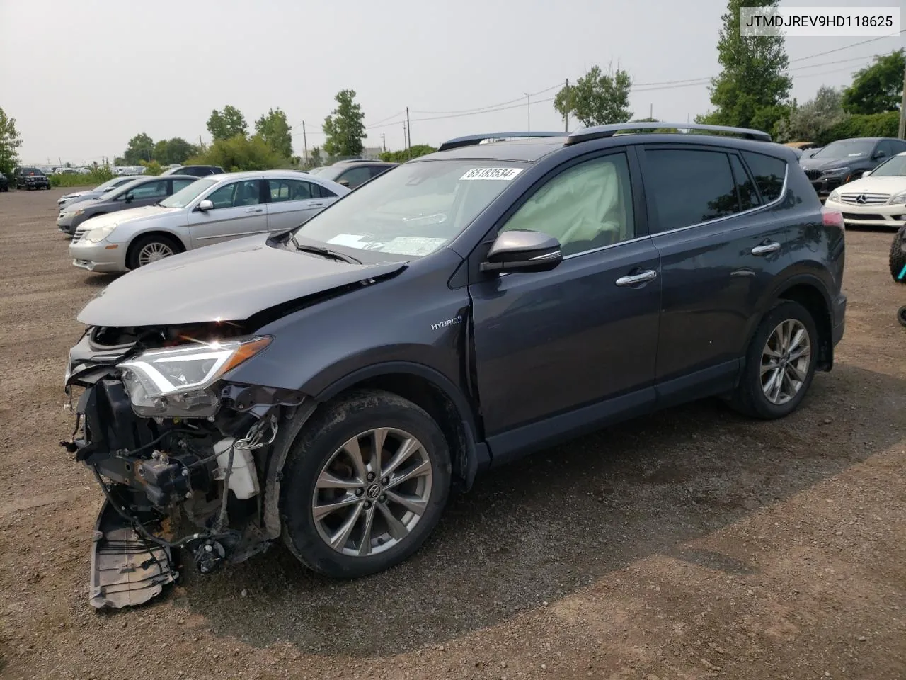 JTMDJREV9HD118625 2017 Toyota Rav4 Hv Limited