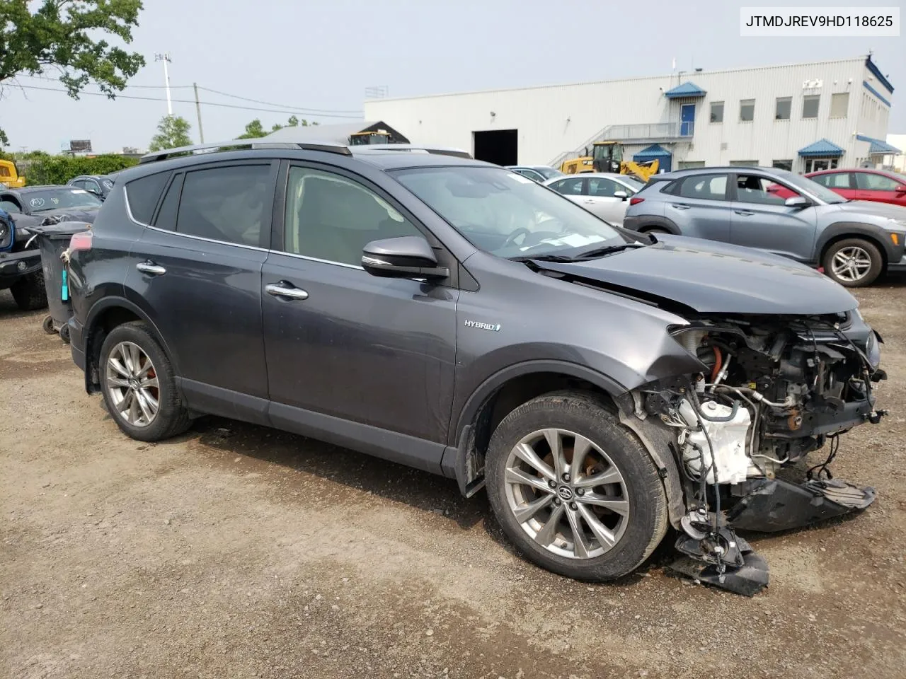 2017 Toyota Rav4 Hv Limited VIN: JTMDJREV9HD118625 Lot: 65183534